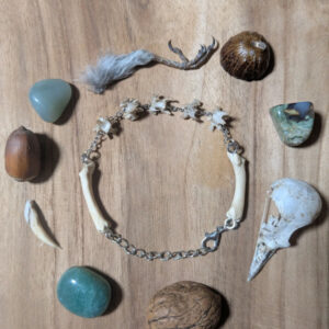 Bracelet en os de geai des chênes