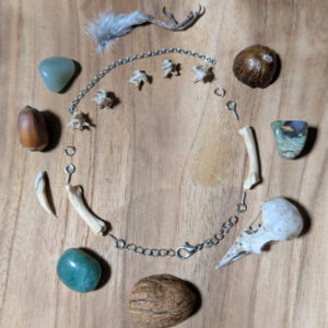 Bracelet en os de geai des chênes