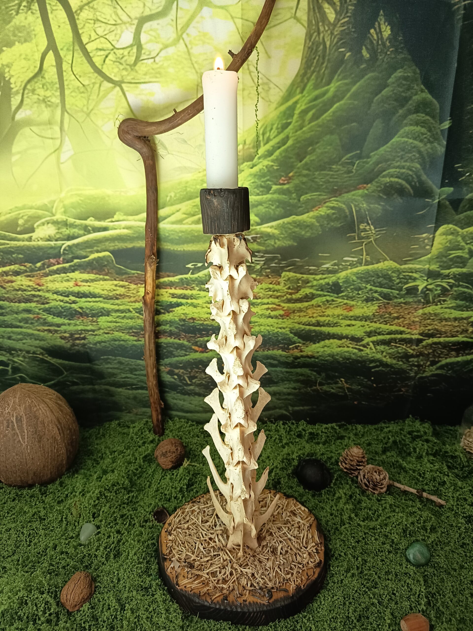 Bougeoir en os – Image 1