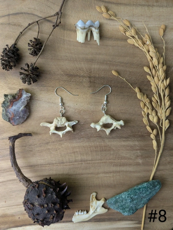 Boucles d'oreilles en os – Image 5