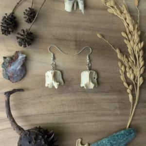 Boucles d'oreilles en os – Image 2