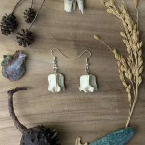 Boucles d'oreilles en os – Image 6