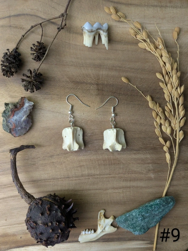 Boucles d'oreilles en os – Image 6