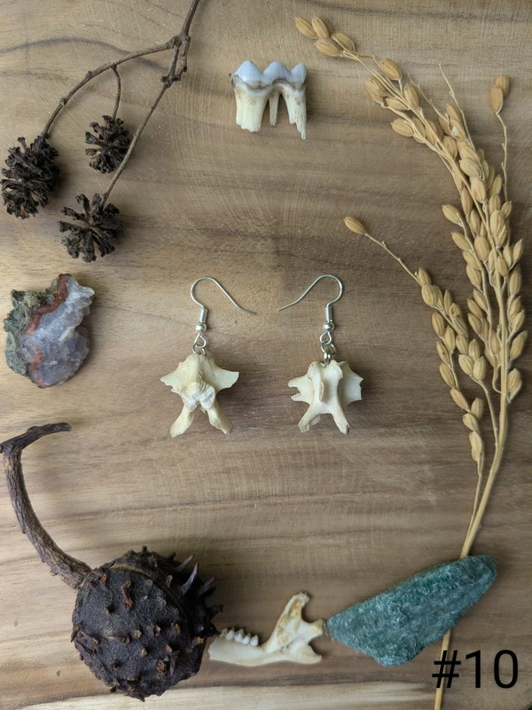Boucles d'oreilles en os – Image 7