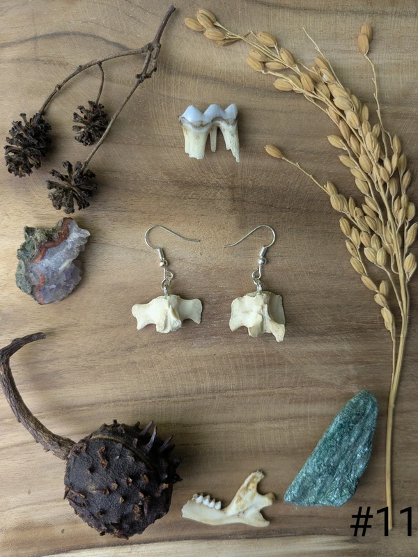 Boucles d'oreilles en os – Image 8