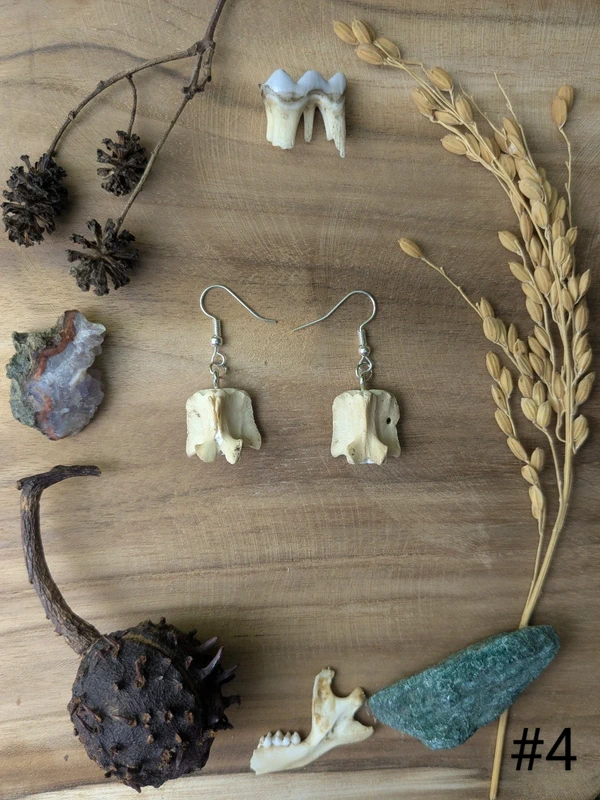 Boucles d'oreilles en os – Image 2
